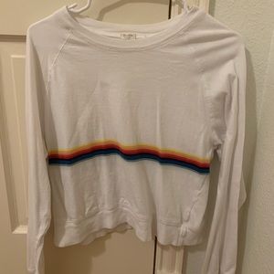 Brandy melville long sleeve rainbow top